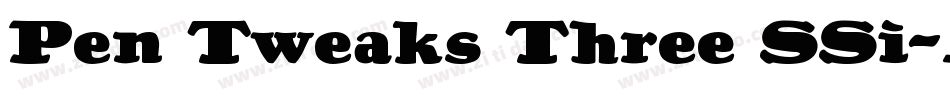 Pen Tweaks Three SSi字体转换